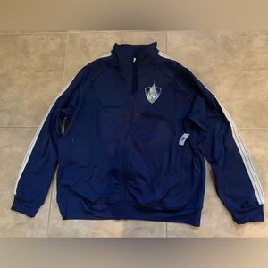 Disney Parks 50th Anniversary Zip Up Track Navy Adult Unisex Jacket NEW w/ Tag